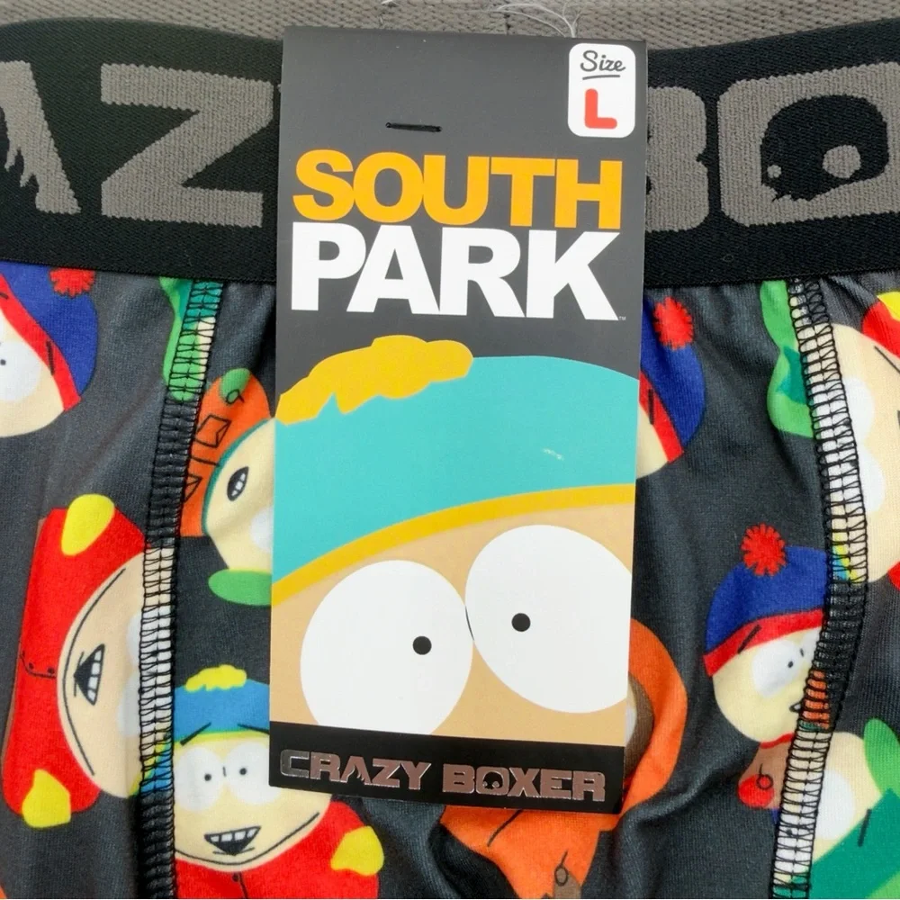 South Park Crazy Boxer Briefs Mens Size Large Underwear Cartman Kenny Stan Kyle